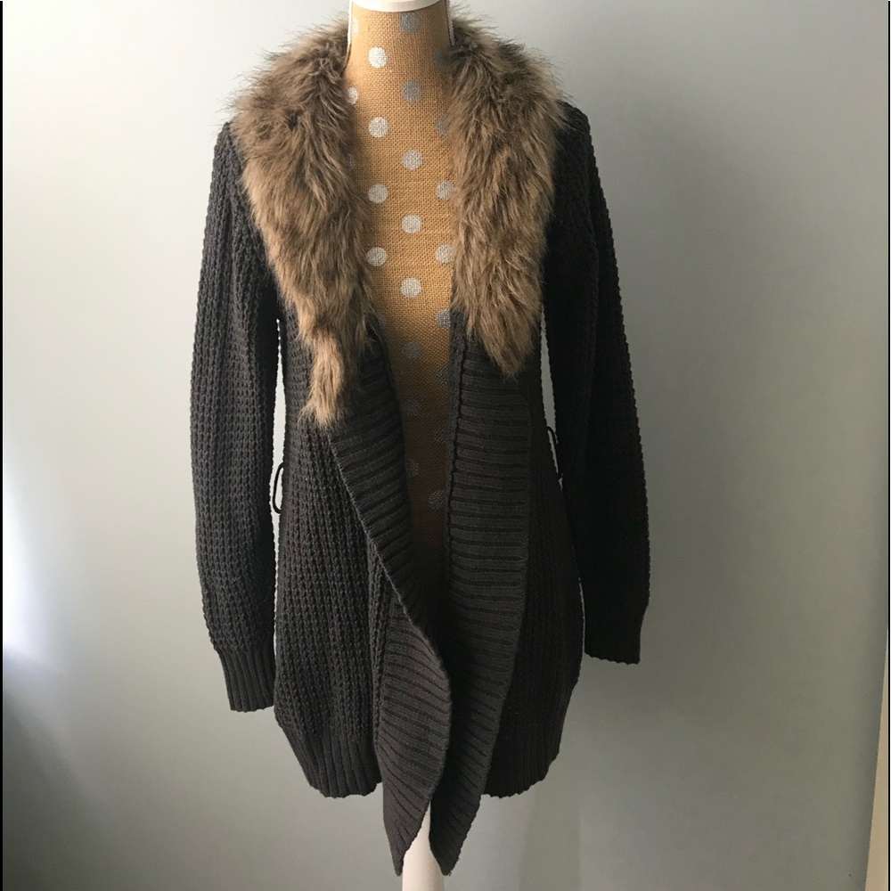 Old Navy Fur Lined Cardigan